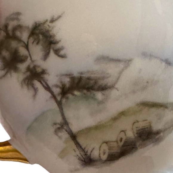 Vintage Royal Tuscan Tea Cup & Saucer Fine English Bone China Rare Olympus - Picture 4 of 7